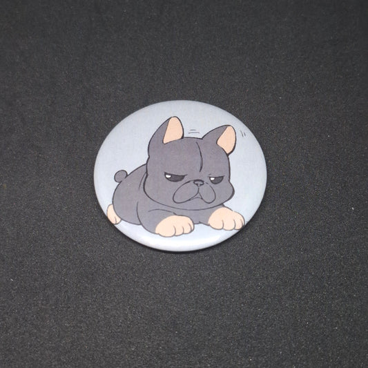 French bulldog button pinback