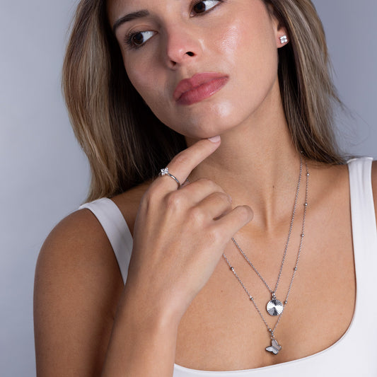 Mini blossom silver set