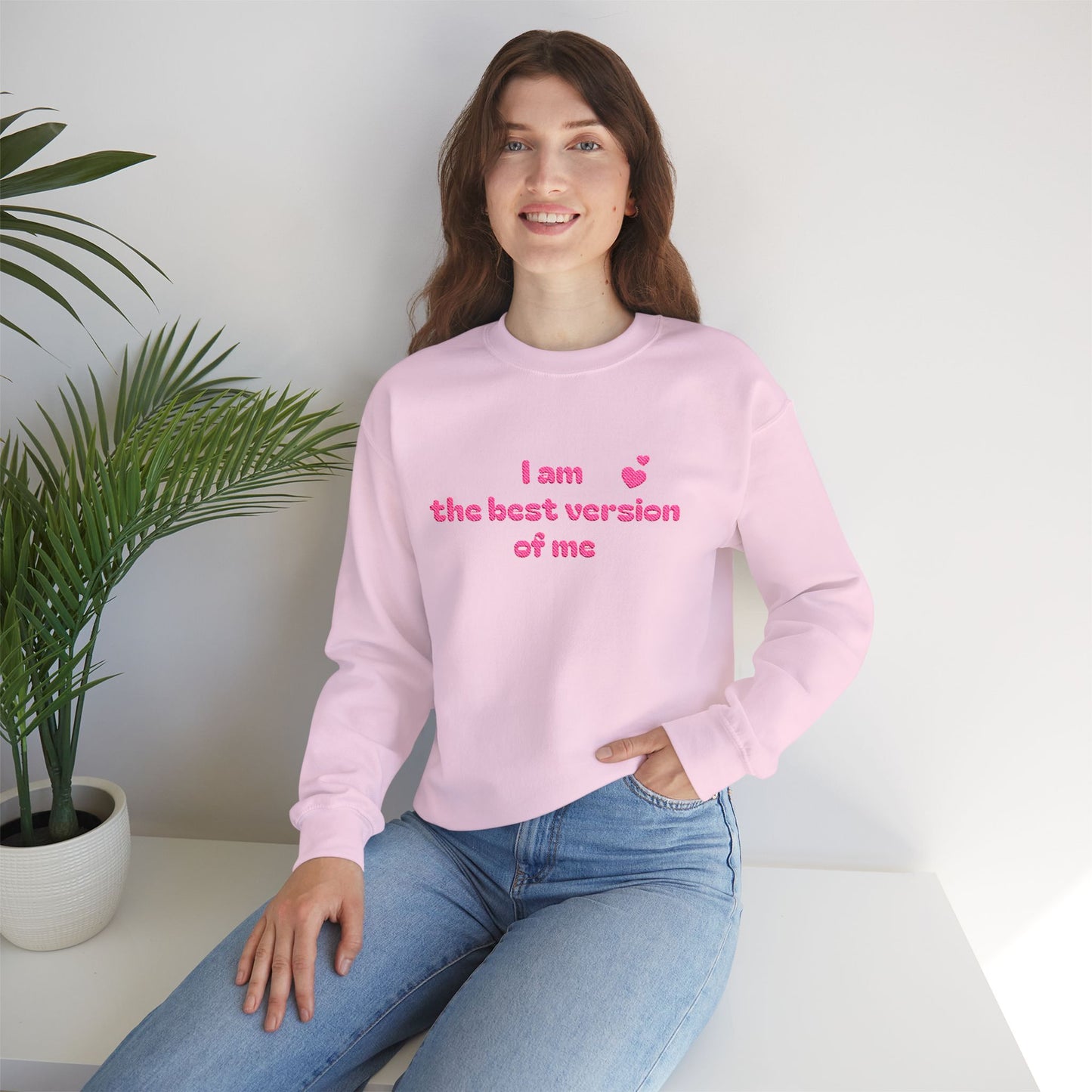 "I am the best version of me" crewneck Sweatshirt