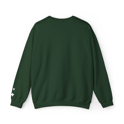 Stardust in Your Veins Crewneck Sweatshirt — "Keep glowing" Sleeve