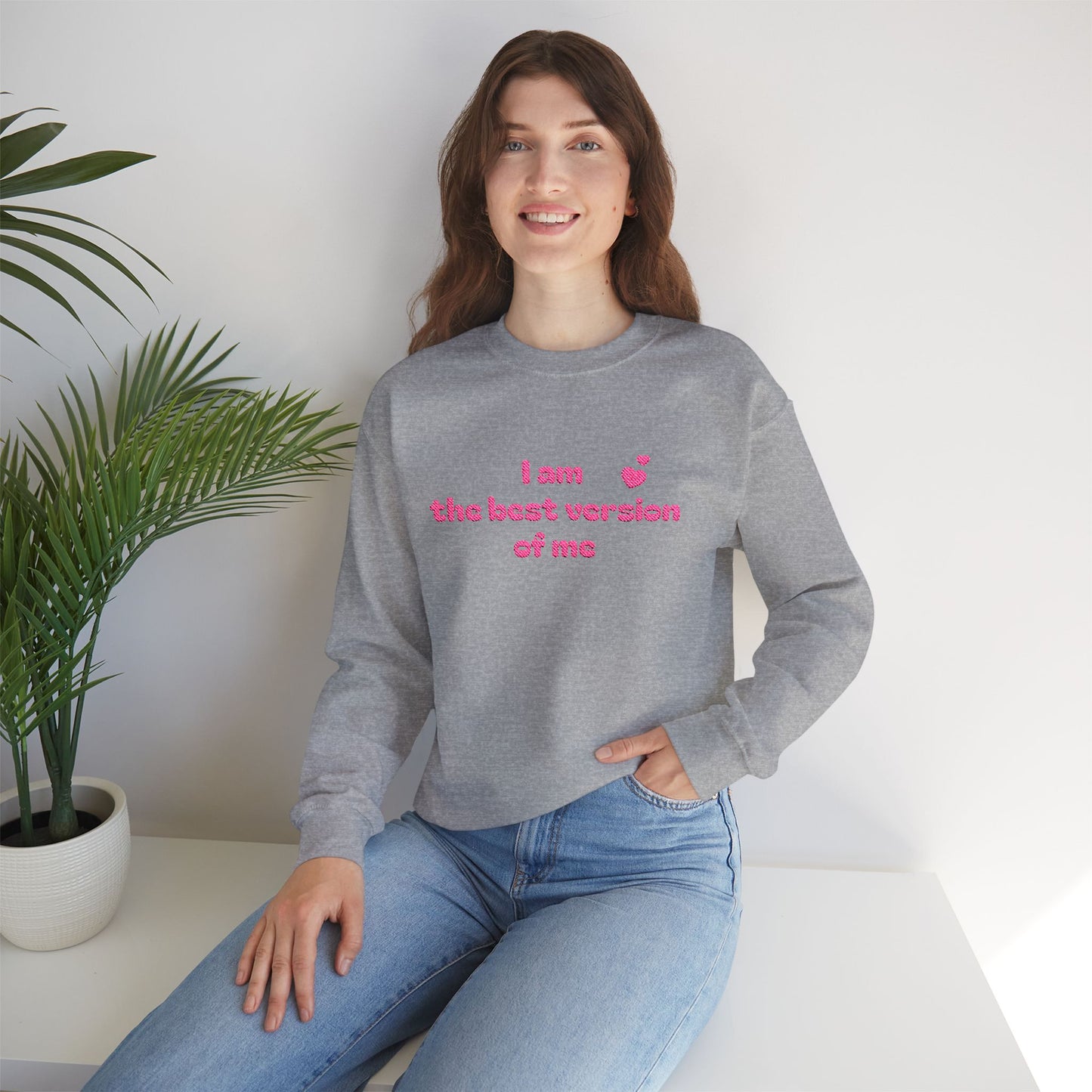 "I am the best version of me" crewneck Sweatshirt