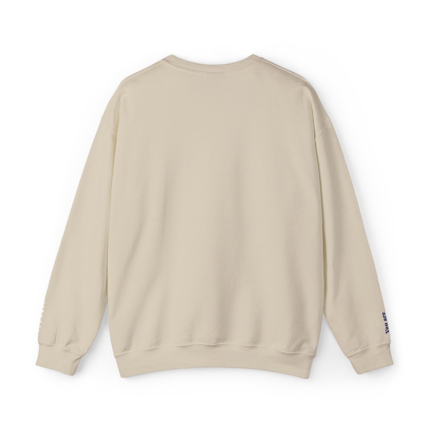 Cosmic Comfort Club Crewneck Sweatshirt — "You are enough" Sleeve