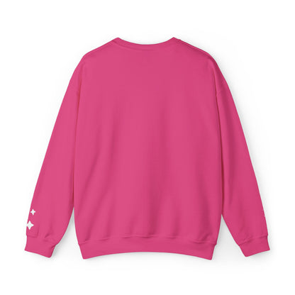 Stardust in Your Veins Crewneck Sweatshirt — "Keep glowing" Sleeve