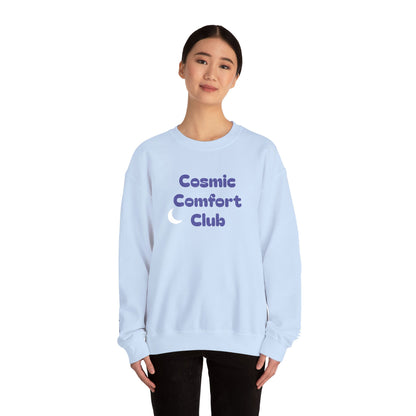 Cosmic Comfort Club Crewneck Sweatshirt — "You are enough" Sleeve