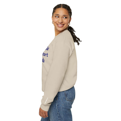 Cosmic Comfort Club Crewneck Sweatshirt — "You are enough" Sleeve