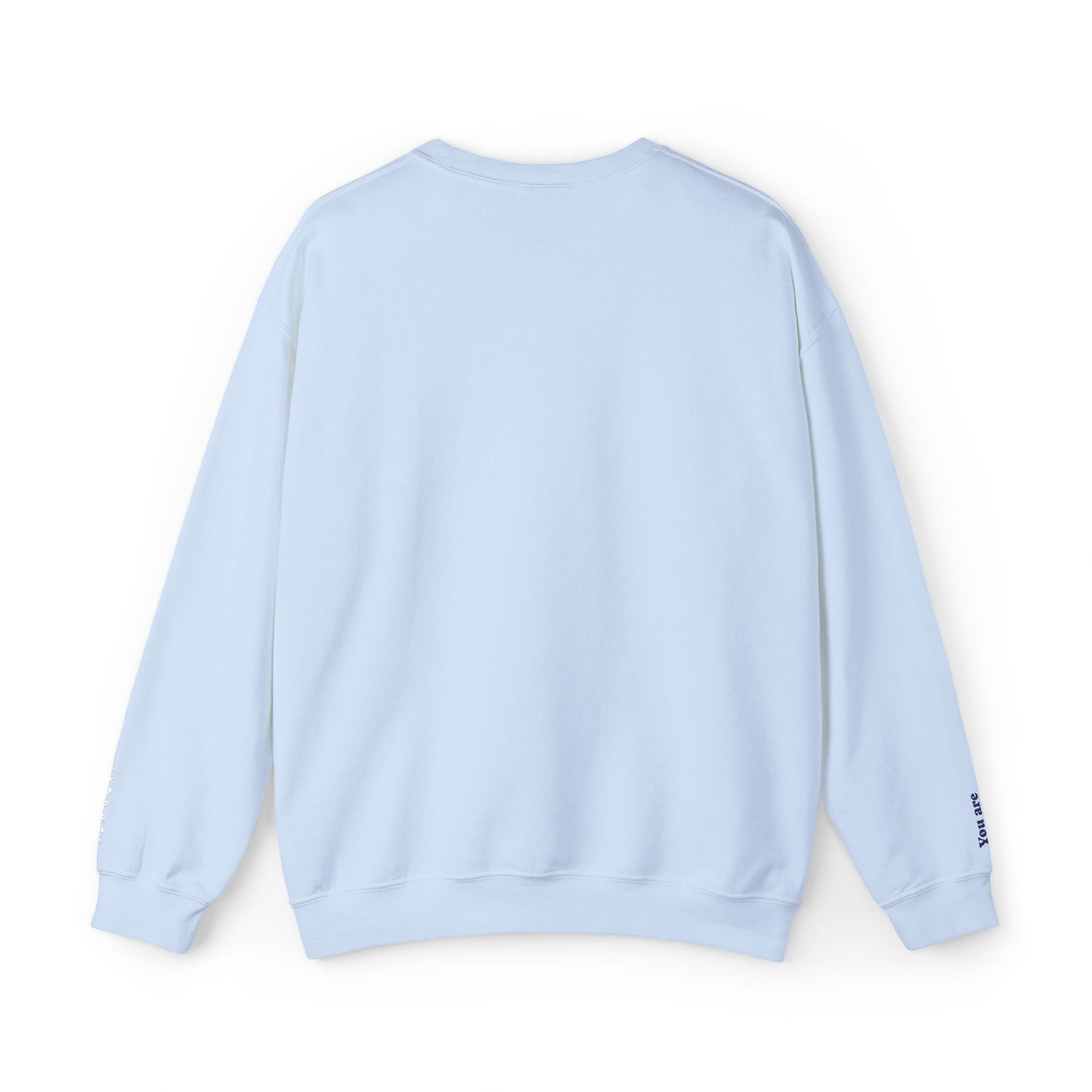Cosmic Comfort Club Crewneck Sweatshirt — "You are enough" Sleeve