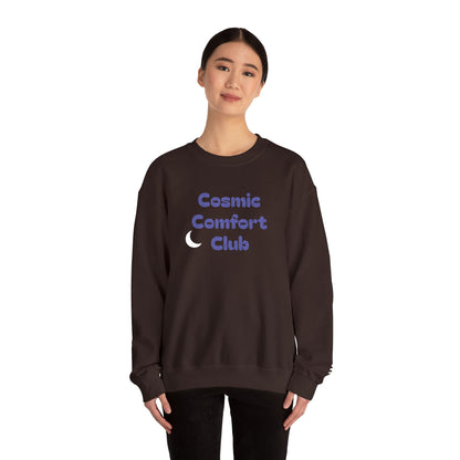 Cosmic Comfort Club Crewneck Sweatshirt — "You are enough" Sleeve