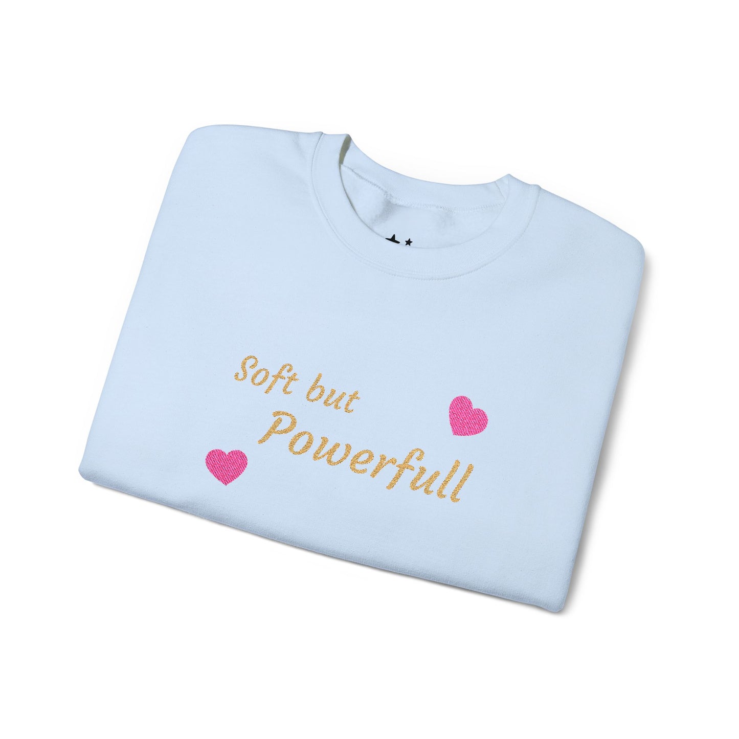 Soft but Powerful Crewneck Sweatshirt — "Breathe darling" Sleeve