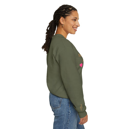Soft but Powerful Crewneck Sweatshirt — "Breathe darling" Sleeve
