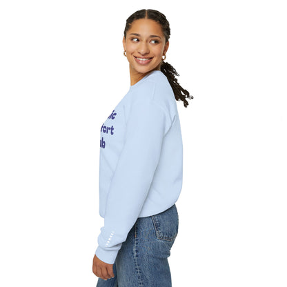 Cosmic Comfort Club Crewneck Sweatshirt — "You are enough" Sleeve