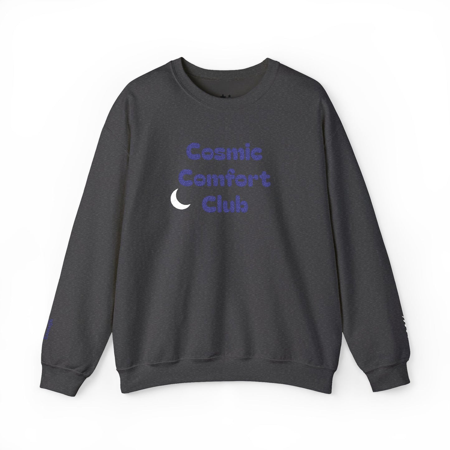 Cosmic Comfort Club Crewneck Sweatshirt — "You are enough" Sleeve