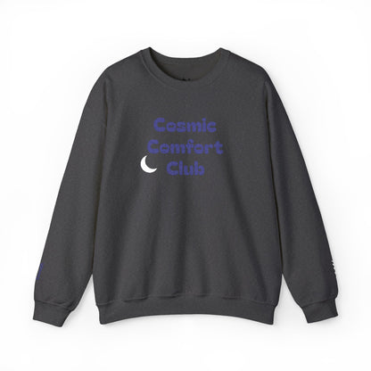 Cosmic Comfort Club Crewneck Sweatshirt — "You are enough" Sleeve