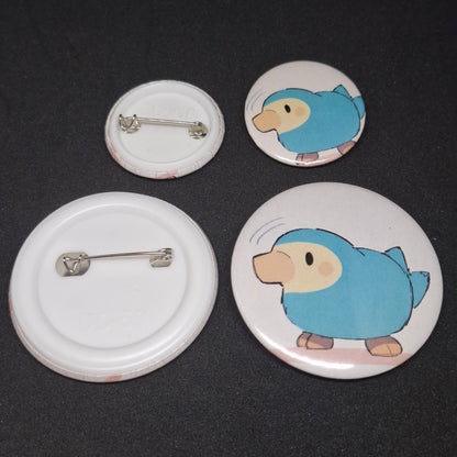 Cute set of blue birds button pinback [limited]
