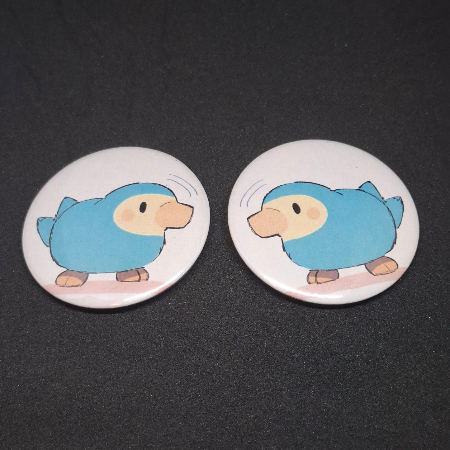 Cute set of blue birds button pinback [limited]