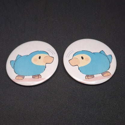 Cute set of blue birds button pinback [limited]