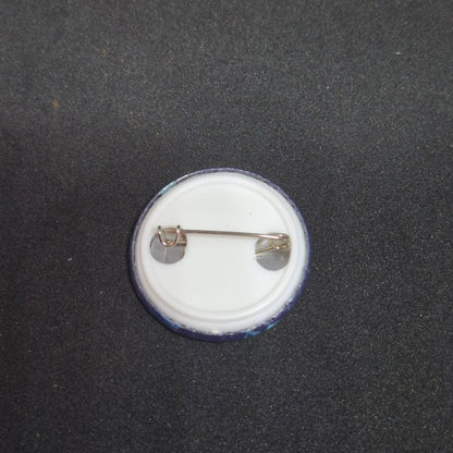 Crystal button pinback