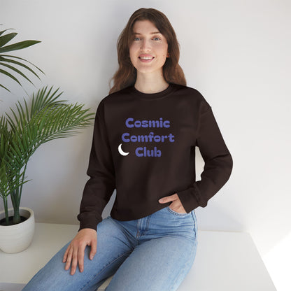 Cosmic Comfort Club Crewneck Sweatshirt — "You are enough" Sleeve