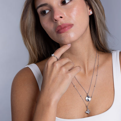 Mini blossom silver set
