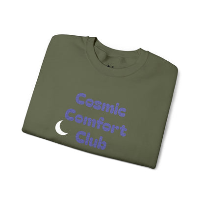 Cosmic Comfort Club Crewneck Sweatshirt — "You are enough" Sleeve