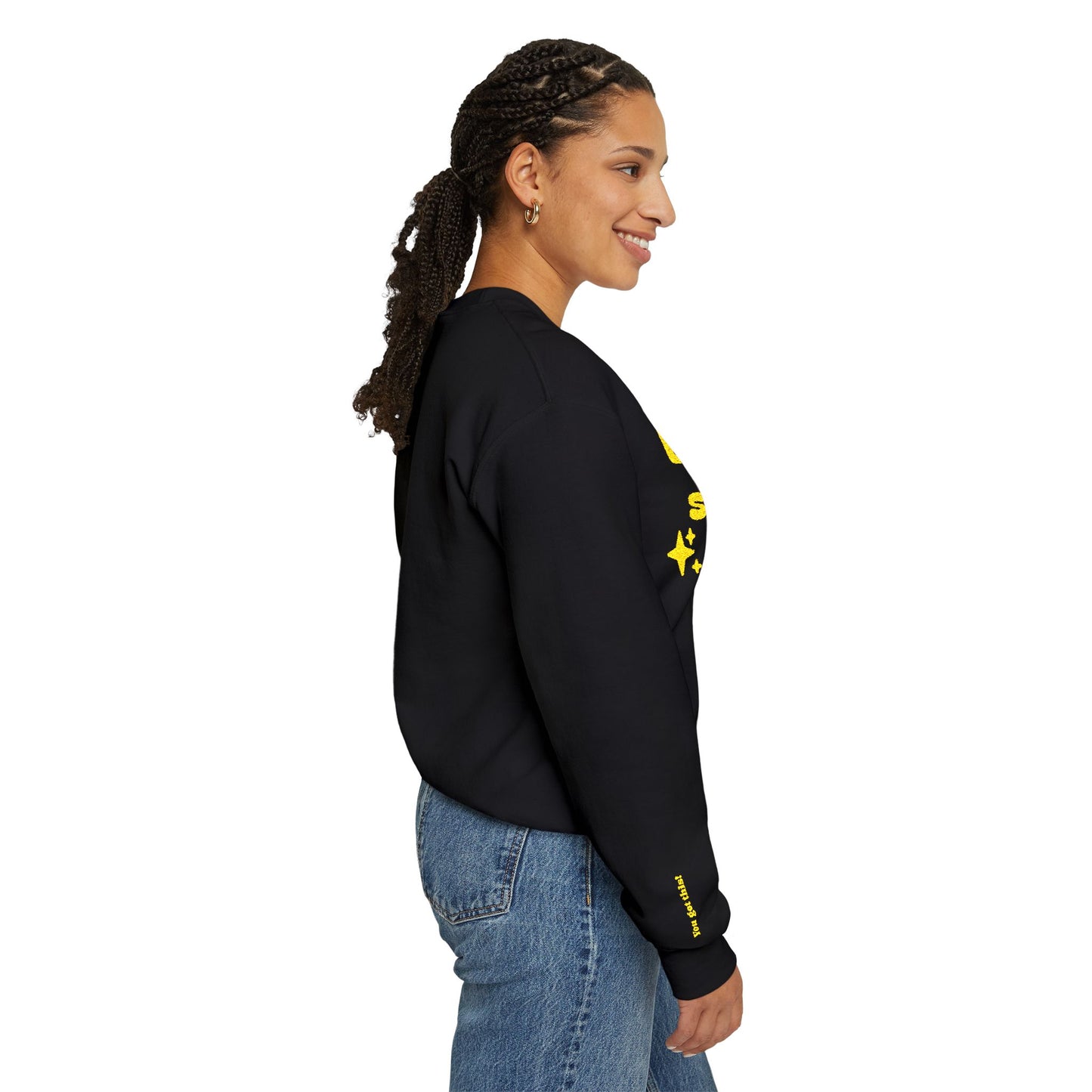 Let your sparkle shine crewneck Sweatshirt — "You got this!" Sleeve