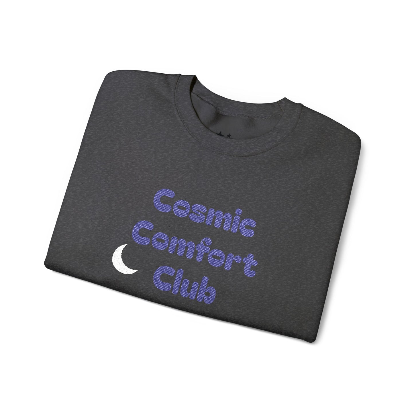 Cosmic Comfort Club Crewneck Sweatshirt — "You are enough" Sleeve
