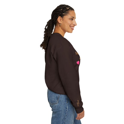 Soft but Powerful Crewneck Sweatshirt — "Breathe darling" Sleeve