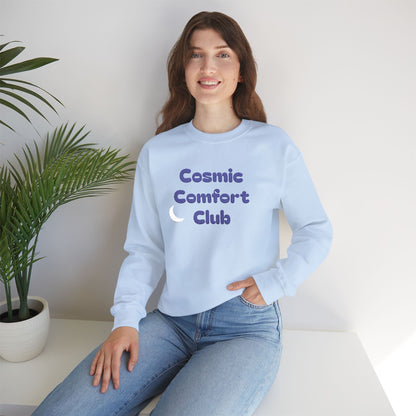 Cosmic Comfort Club Crewneck Sweatshirt — "You are enough" Sleeve