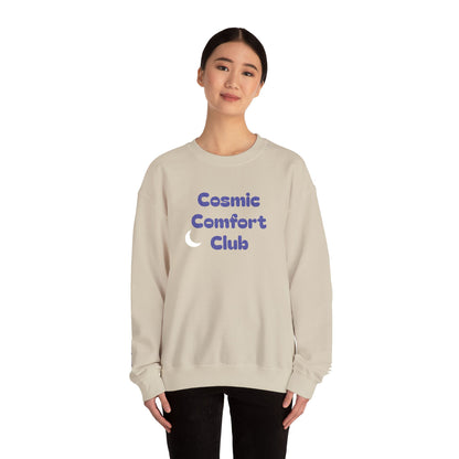 Cosmic Comfort Club Crewneck Sweatshirt — "You are enough" Sleeve