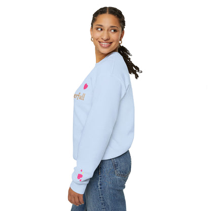 Soft but Powerful Crewneck Sweatshirt — "Breathe darling" Sleeve