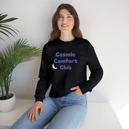 Cosmic Comfort Club Crewneck Sweatshirt — "You are enough" Sleeve