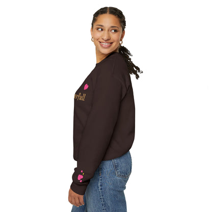 Soft but Powerful Crewneck Sweatshirt — "Breathe darling" Sleeve