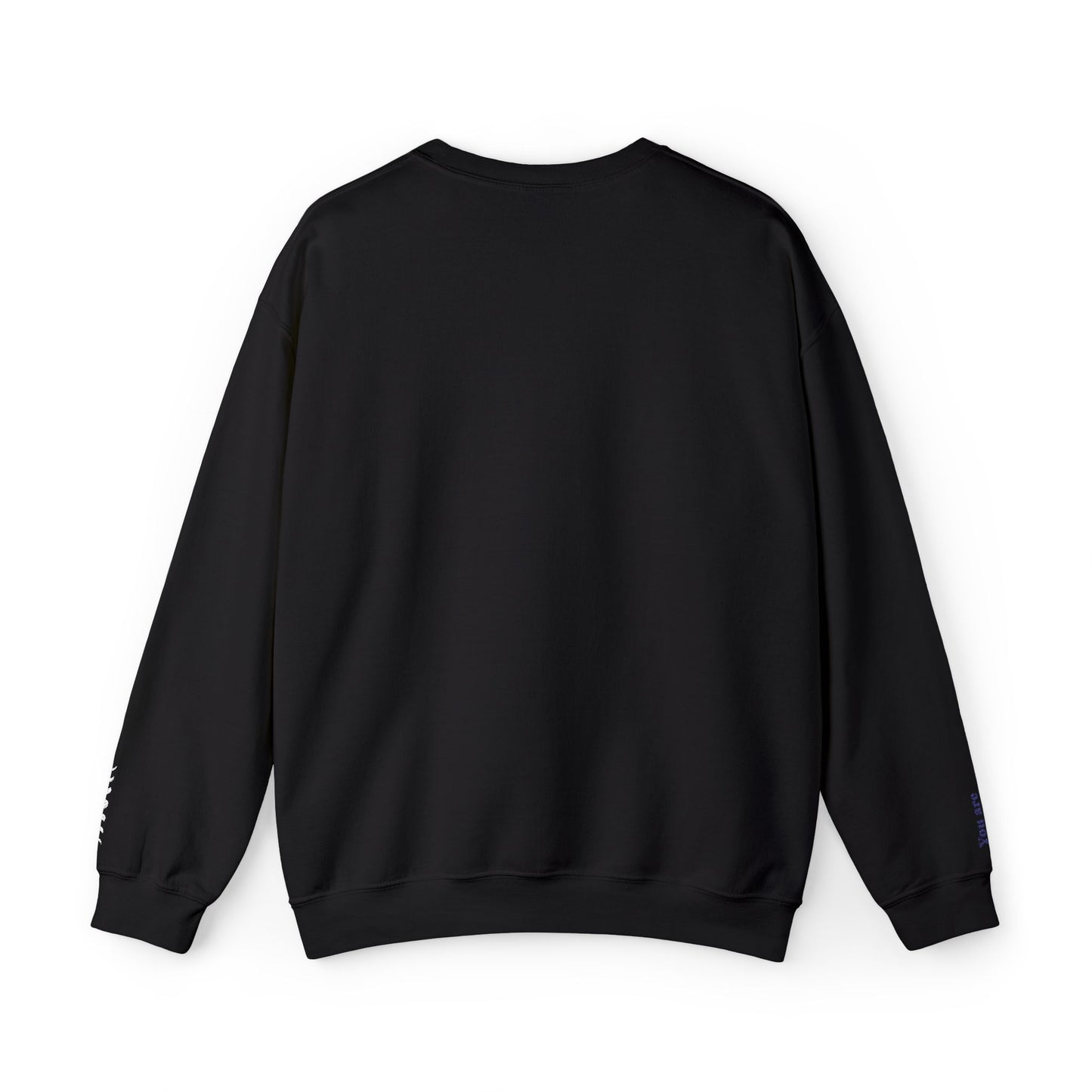 Cosmic Comfort Club Crewneck Sweatshirt — "You are enough" Sleeve