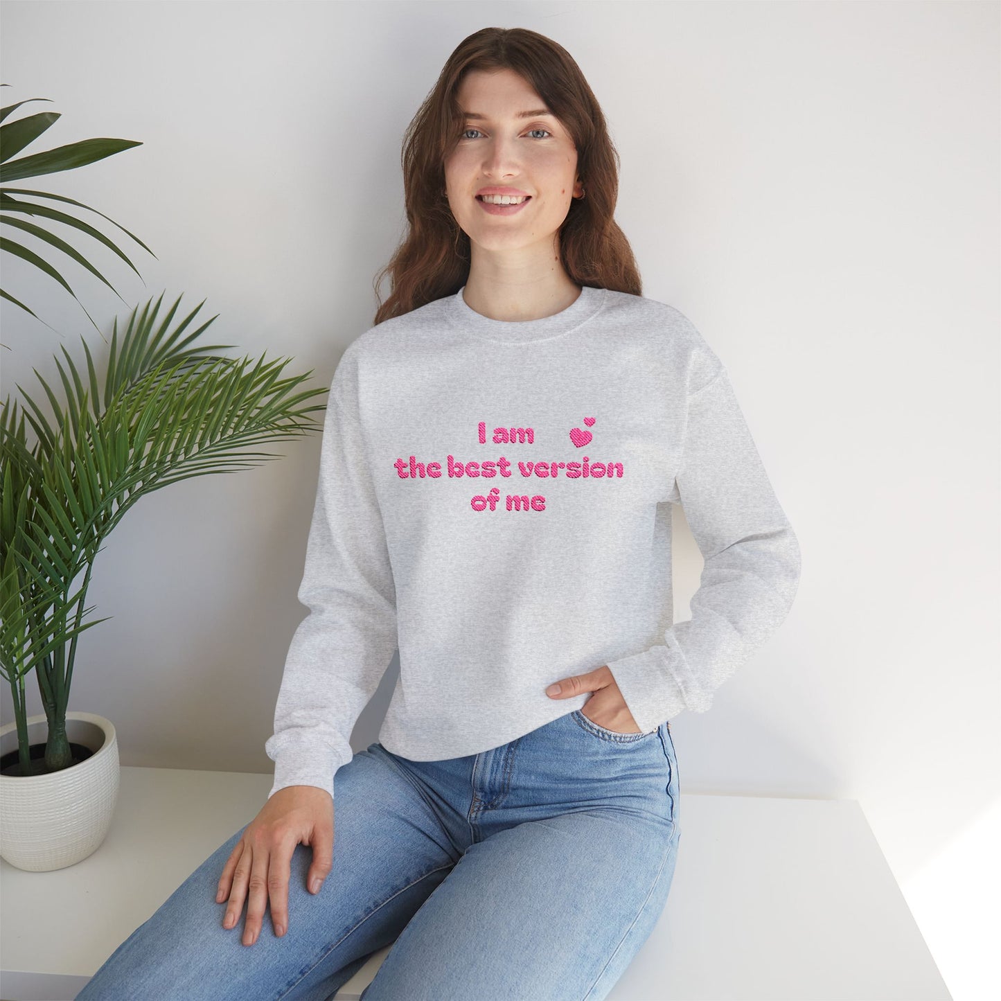"I am the best version of me" crewneck Sweatshirt