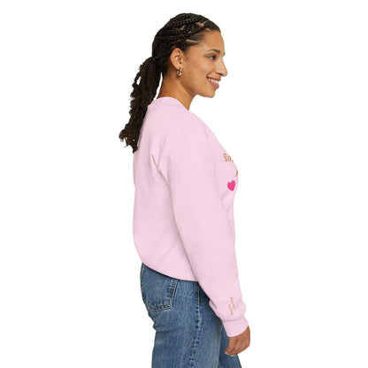 Soft but Powerful Crewneck Sweatshirt — "Breathe darling" Sleeve