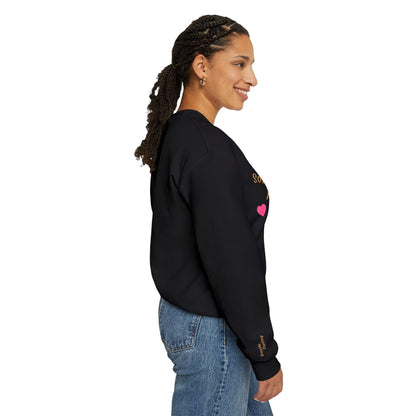 Soft but Powerful Crewneck Sweatshirt — "Breathe darling" Sleeve