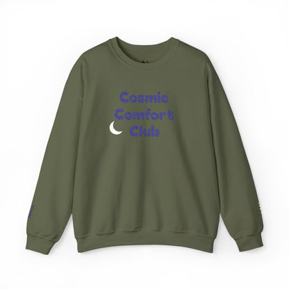 Cosmic Comfort Club Crewneck Sweatshirt — "You are enough" Sleeve