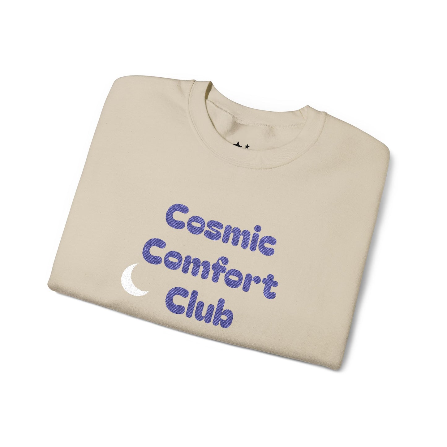 Cosmic Comfort Club Crewneck Sweatshirt — "You are enough" Sleeve