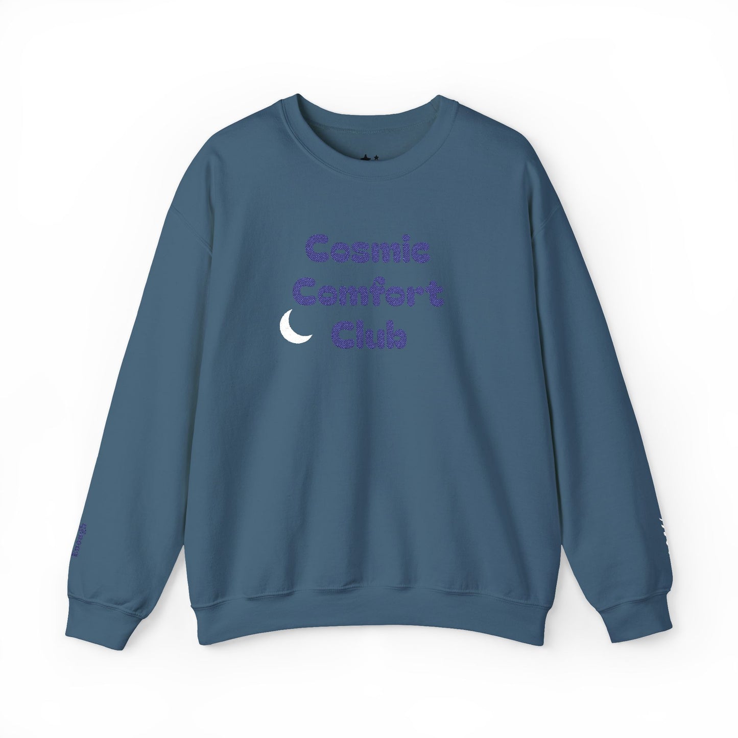 Cosmic Comfort Club Crewneck Sweatshirt — "You are enough" Sleeve