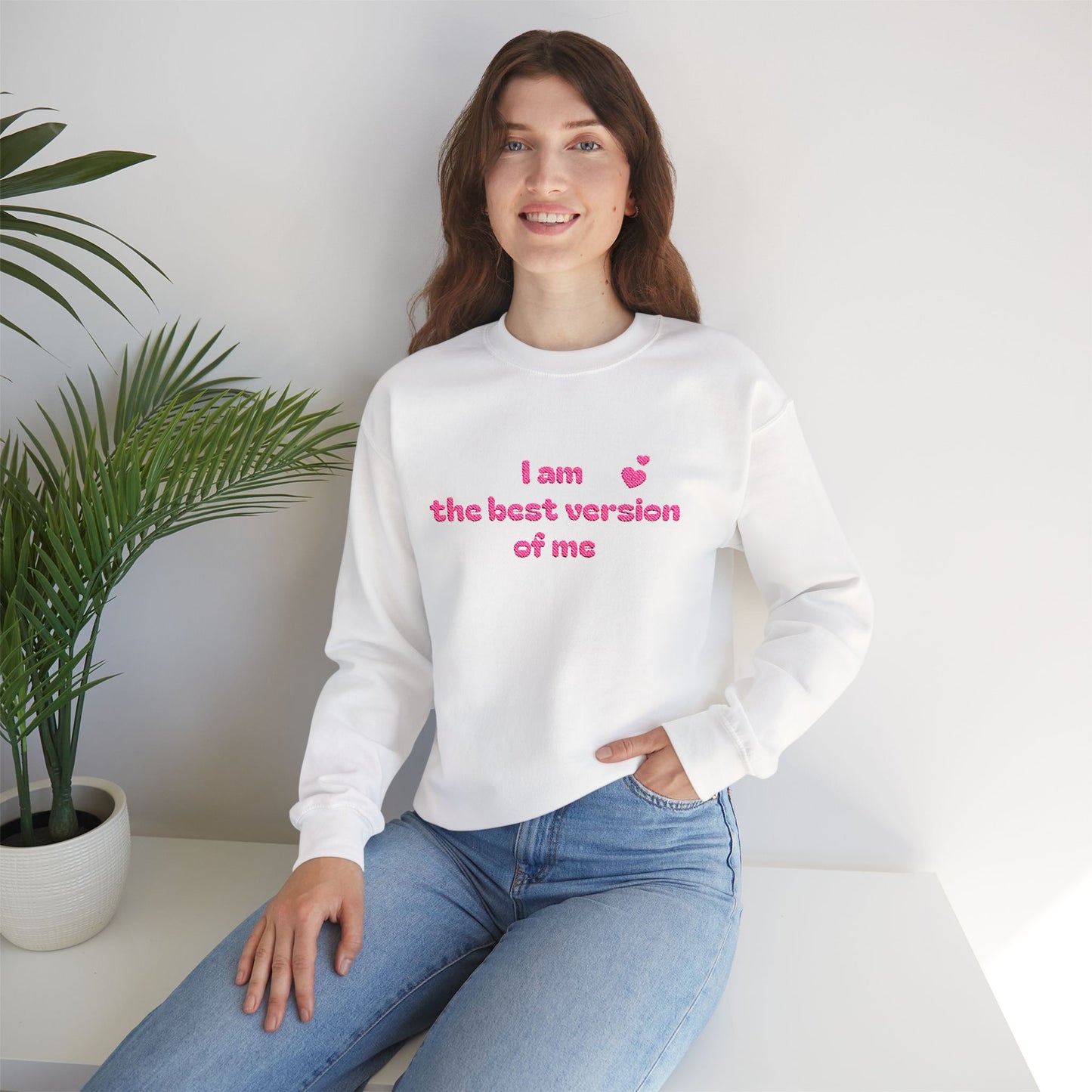 "I am the best version of me" crewneck Sweatshirt