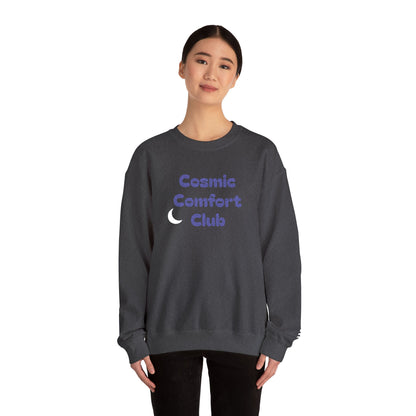 Cosmic Comfort Club Crewneck Sweatshirt — "You are enough" Sleeve