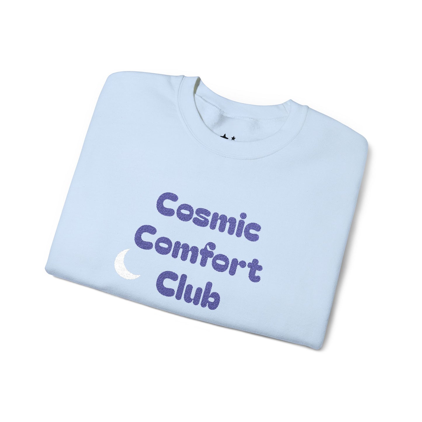 Cosmic Comfort Club Crewneck Sweatshirt — "You are enough" Sleeve