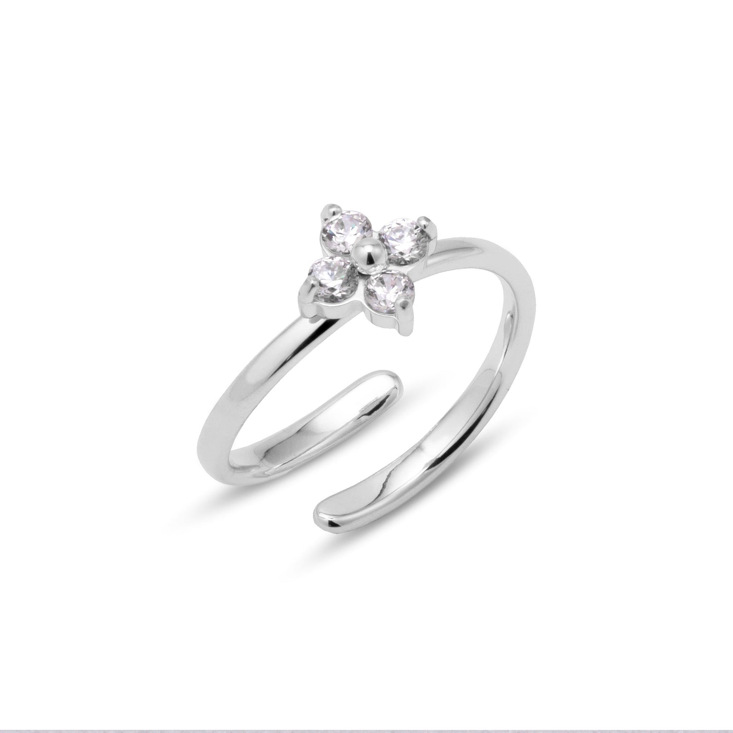 Mini blossom ring silver