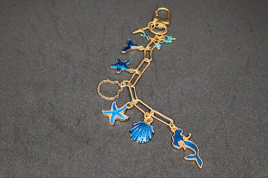 Blue vibe keychain/bagcharm