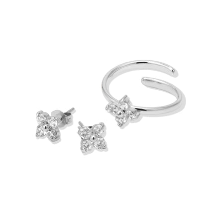 Mini blossom silver set