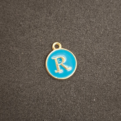 Coloured letter charms
