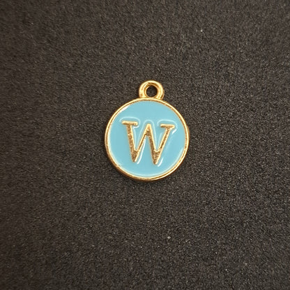 Coloured letter charms