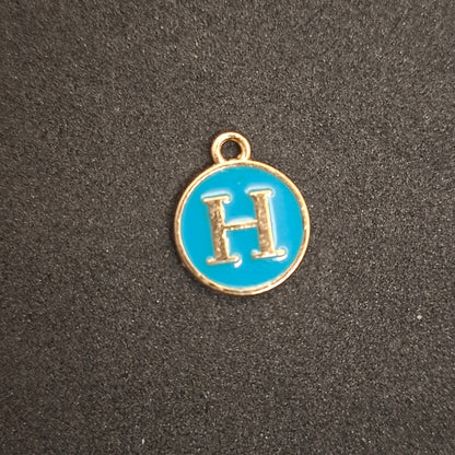 Coloured letter charms