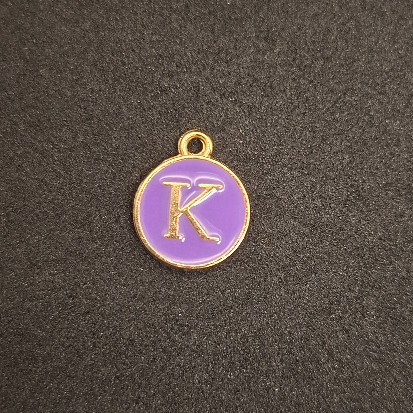 Coloured letter charms