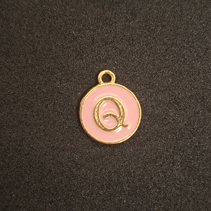 Coloured letter charms