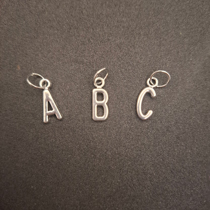 Silver Letter Charms